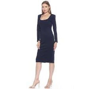 Alexia Admor Blue Alina Sheath Dress